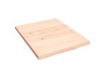 Vidaxl Mensola A Muro 40X50X2 Cm In Legno Massiccio Di Rovere Non Trattato