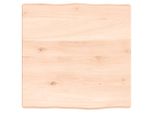Piano Del Tavolo 40X40X(2-4) Cm In Legno Massiccio Non Trattato Bordo Albero