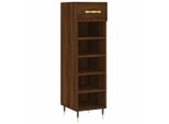 Vidaxl Scarpiera Marrone Look Rovere 30X35X105 Cm Materiale A Base Di Legno