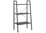 Scaffale A 3 Ripiani Nero 56X35X108 Cm