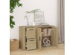 Credenza Sonoma Rovere 100X33X59,5 Cm Materiale A Base Di Legno