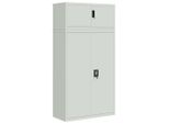 Vidaxl Armadio Per Archiviazione Grigio Chiaro 90X40X180 Cm Acciaio