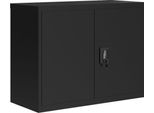 Vidaxl Armadio Per Archiviazione Nero 90X40X70 Cm In Acciaio