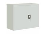 Vidaxl Armadio Per Archiviazione Grigio Chiaro 90X40X70 Cm Acciaio