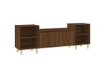 Mobile Tv Look Rovere Marrone 160X35X55 Cm Materiale A Base Di Legno