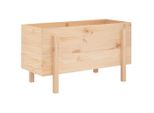 Vidaxl Letto Rialzato 101X50X57 Cm In Legno Di Pino Massiccio