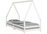 Vidaxl Letto Per Bambini Bianco 80X200 Cm In Legno Di Pino Massiccio