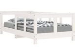 Vidaxl Lettino Bianco 70X140 Cm In Legno Di Pino Massiccio