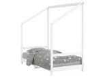 Vidaxl Lettino Bianco 80X160 Cm In Legno Di Pino Massiccio