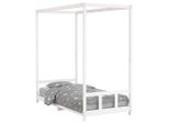 Vidaxl Letto Per Bambini Bianco 90X190 Cm In Legno Di Pino Massiccio
