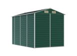 Vidaxl Casetta Da Giardino Verde 191X300X198 Cm Acciaio Zincato