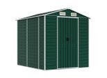 Vidaxl Casetta Da Giardino Verde 191X215X198 Cm Acciaio Zincato