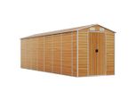 Vidaxl Casetta Da Giardino Marrone Chiaro 191X640X198 Cm Acciaio Zincato
