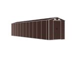 Vidaxl Casetta Da Giardino Marrone 191X980X198 Cm Acciaio Zincato