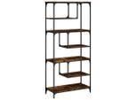 Libreria In Rovere Fumé 81X36X176 Cm Materiale In Legno