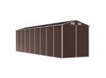 Vidaxl Casetta Da Giardino Marrone 191X725X198 Cm Acciaio Zincato
