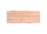 Piano Del Tavolo 100X40X2 Cm In Rovere Massiccio Trattato Bordo Albero