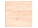 Piano Del Tavolo 60X60X(2-6) Cm In Legno Massiccio Non Trattato Bordo Albero