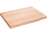 Vidaxl Mensola A Muro Marrone Chiaro 40X30X2 Cm In Legno Massiccio Trattato Con Rovere