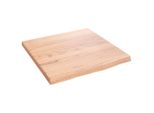 Vidaxl Mensola A Muro Marrone Chiaro 40X40X2 Cm In Legno Massiccio Trattato Con Rovere