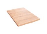 Mensola A Muro Marrone Chiaro 40X60X2 Cm In Legno Massiccio Trattato Con Rovere