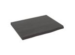 Mensola A Muro Marrone Scuro 40X30X2 Cm In Legno Massiccio Trattato Con Rovere