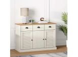 Vidaxl Credenza Con Cassetti Vigo 113X40X75 Cm In Legno Di Pino Massiccio