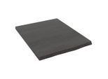 Vidaxl Mensola A Muro Marrone Scuro 40X50X2 Cm In Legno Massiccio Di Rovere Trattato