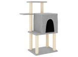 Vidaxl Graffiatoio In Sisal Grigio Chiaro 97 Cm