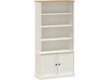 Libreria Vigo White 85X35X170 Cm In Legno Di Pino Massello