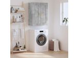 Vidaxl Armadio A Muro Grigio Cemento 69,5X34X90 Cm Materiale A Base Di Legno