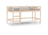 Vidaxl Letto A Soppalco Per Bambini Con Scala 90X200 Cm In Legno Di Pino Massiccio