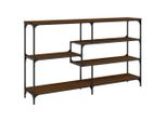 Tavolo Consolle Look Rovere Marrone 160X32X95 Cm Materiale A Base Di Legno