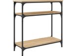Tavolo Consolle Rovere Sonoma 75X29X75 Cm Materiale A Base Di Legno