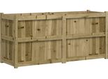 Vidaxl Fioriera 150X50X70 Cm In Legno Di Pino Impregnato