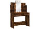 Comodino Con Luci Led Rovere Fumé 96X40X142 Cm