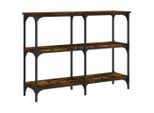 Tavolo Consolle In Rovere Fumé 100X29X75 Cm Materiale A Base Di Legno