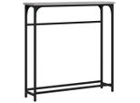 Tavolo Consolle Grigio Sonoma 75X19,5X75 Cm Materiale A Base Di Legno