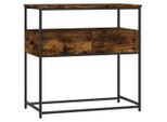 Tavolo Consolle In Rovere Fumé 75X40X75 Cm Materiale A Base Di Legno