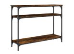 Tavolo Consolle In Rovere Fumé 100X29X75 Cm Materiale A Base Di Legno