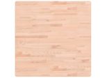 Piano Del Tavolo 80X80X2,5 Cm Quadrato In Faggio Massiccio