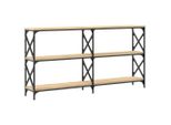 Tavolo Consolle Rovere Sonoma 156X28X80,5 Cm Materiale A Base Di Legno