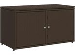 Vidaxl Armadio Da Giardino Marrone 110X55X60,5 Cm In Poly Rattan