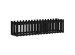 Vidaxl Letto Rialzato A Doghe Design Nero 200X50X50 Cm In Legno Di Pino Massiccio