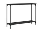 Tavolo Consolle Nero 101X30,5X75 Cm Materiale A Base Di Legno
