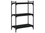 Syfax™ Libreria A 3 Ripiani Nera 60X30X86 Cm In Legno Multistrato