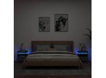 Comodini Con Luci Led 2 Pz. Grigio Sonoma 40X39X48,5 Cm