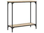 Tavolo Consolle Rovere Sonoma 75X30,5X75 Cm Materiale A Base Di Legno