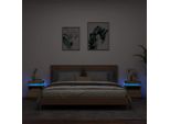 Comodini Con Luci Led 2 Pz. Rovere Sonoma 40X39X48,5 Cm