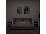 Comodini Con Luci Led 2 Pz. Rovere Marrone 40X39X48,5 Cm